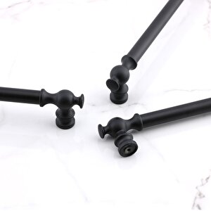 Arya 288 Mm Krom Siyah Çekmece Mutfak Mobilya Metal Dolabı Dolap Kapak Kulpu Kulpları Kulbu 288 Mm
