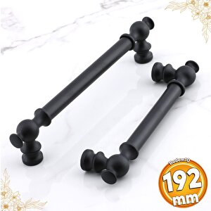 Arya 192 Mm Siyah Mobilya Çekmece Metal Kulp Mutfak Dolap Dolabı Kapak Kulpları Kulbu Kulpu 192 Mm