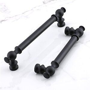 Arya 192 Mm Siyah Mobilya Çekmece Metal Kulp Mutfak Dolap Dolabı Kapak Kulpları Kulbu Kulpu 192 Mm