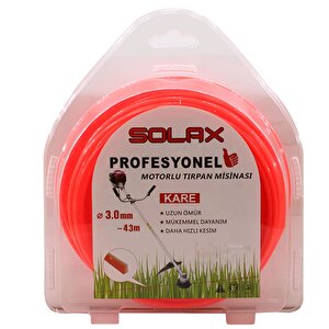 Solax Tırpan Misina Kare Dört Köşe 3 Mm X 43 Metre Misinası