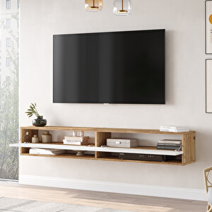 Robin Home Loft Tv Ünitesi Çam-beyaz Uv Baskı Fr9-awu