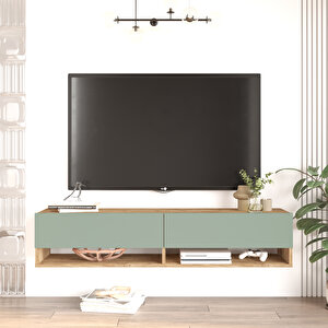 Robin Home Loft Tv Ünitesi 140cm Çam-ihlamur Yeşili