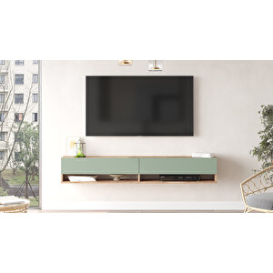 Loft Tv Ünitesi 180cm Fr9-ay Çam-ihlamur Yeşili