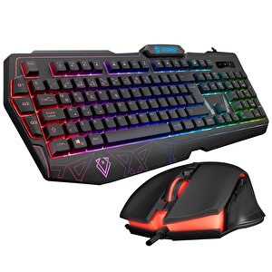 Km-6168 Formula Combo Rgb Kablolu Oyuncu Klavye Mouse Seti