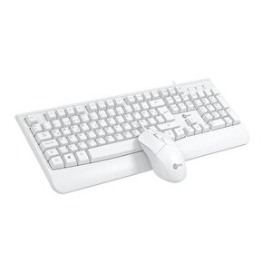 Lenovo Lecoo Cm105 Kablolu Klavye & Mouse Set Q Beyaz