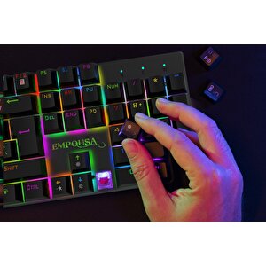 Inca  Ikg-443 Empousa Red  Switch Full Rgb  Software Mechanıcal  Keyboard