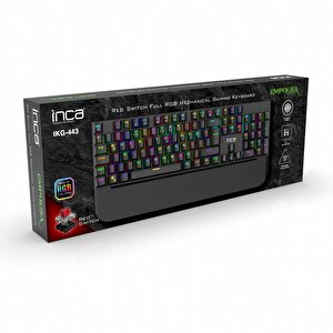 Inca  Ikg-443 Empousa Red  Switch Full Rgb  Software Mechanıcal  Keyboard