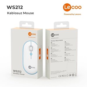 Lenovo Lecoo Ws212 Kablosuz Mouse Beyaz & Mavi