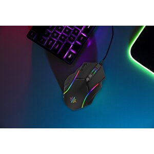 Inca Img-351 Empousa  Rgb Led 12800 Dpi 12 Keys Macro Programmable  Gaming Mouse