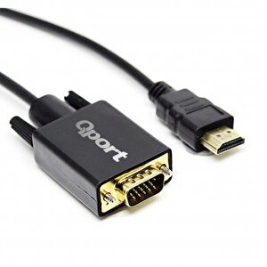 Q-hvg18 Hdmi To Vga Çevi̇ri̇ci̇ Kablo 1.8 Mt