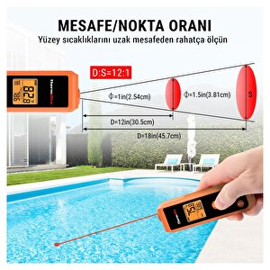 Tp410 Mini Endüstriyel Kızılötesi Katı-sıvı Sıcaklık Ölçer