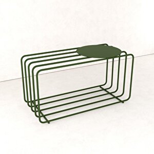 Oturaklı Ayakkabılık Metal Ayakkabılık Kapı Önü Ayakkabılık