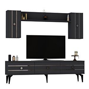 Lenora Tv Üni̇tesi̇ Takimi 180 Cm Antrasit-Gümüş