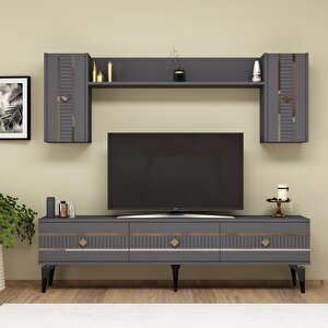 Lenora Tv Üni̇tesi̇ Takimi 180 Cm Antrasit-Gümüş