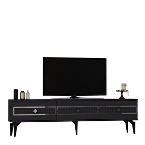 Nora Tv Sehpasi (alt Modül) Antrasit-Gümüş