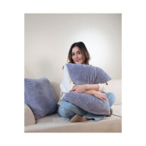 Çift Tarafı Wellsoft Kumaş 2'li 35x55 Cm Hediyelik Dekoratif Pelüş Kırlent Kılıfı Yastık Kılıfı