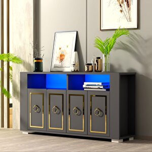 Calvi̇n Led Aydinlatmali Konsol Antrasit-Altın Antrasit Gold