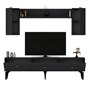 Mi̇das Tv Üni̇tesi̇ Takimi 180 Cm Antrasit-Altın