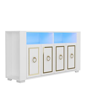 Calvi̇n Led Aydinlatmali Konsol Beyaz-Altın
