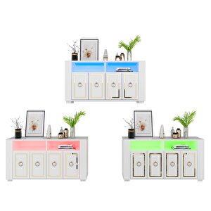 Calvi̇n Led Aydinlatmali Konsol Beyaz-Altın