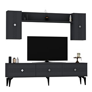 Mi̇das Tv Üni̇tesi̇ Takimi 180 Cm Antrasit-Gümüş