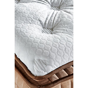 Niron Elegance Yatak Seti - 160x200 Çift Kişilik Pedli Lüks Orta Sert Yatak, Lüks Baza Ve Başlık Takımı