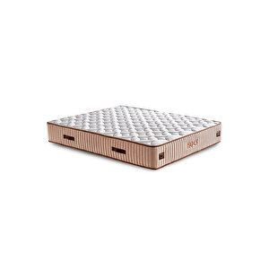 Niron Hades Yatak Seti – 160x200 Çift Kişilik Paket Yaylı Orta Sert Full Ortopedikortopedik Yatak Lüks Baza Ve Başlık Takımı