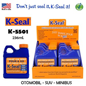 K-seal Çok Amaçlı Sıvı Soğutma Sıvısı Radyatör Kaçak Kalıcı Onarım 236ml