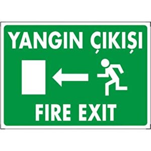 Uyarı Levhası Yangın Çıkışı Fıre Exıt "870"871"