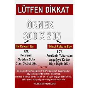 Bambu Simli Tül Perde Ekstra Gramajlı Dökümlü 1x3 Sık Pile - Kırışmaz Ütü Gerektirmez 310x205 cm