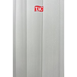 Bambu Simli Tül Perde Ekstra Gramajlı Dökümlü 1x2 Seyrek Pile - Kırışmaz Ütü Gerektirmez 150x205 cm