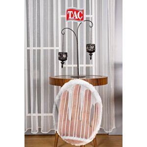Çizgili Düz Tül Perde Ekstra Gramajlı Dökümlü 1x2 Seyrek Pile - Kırışmaz Ütü Gerektirmez 300x240 cm