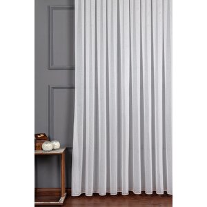 İnce Örme Çelik Tül Perde Ekstra Gramajlı Dökümlü 1x3sık Pile - Kırışmaz Ütü Gerektirmez 80x270 cm