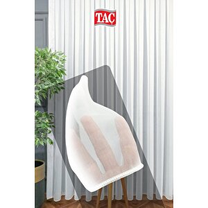 Bambu Tül Perde Ekstra Gramajlı Dökümlü 1x2 Seyrek Pile - Kırışmaz Ütü Gerektirmez 125x260 cm