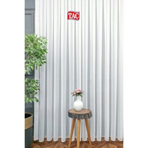 Bambu Tül Perde Ekstra Gramajlı Dökümlü 1x2 Seyrek Pile - Kırışmaz Ütü Gerektirmez 100x240 cm