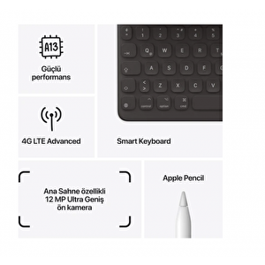 Apple Ipad 9.nesil 256gb  10.2" Wifi Cellular Tablet- Mk4h3tu/a Gümüş