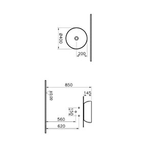 Vitra Outline Yuvarlak Lavabo 40 Cm Mat Beyaz 5992b401-0016 Gümüş