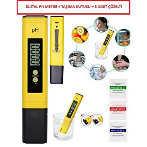Ph Metre Su Sıvı Akvaryum Ph Ölçer  0.01 Hassasiyetinde Alkali Ölçüm Dijital Ekran