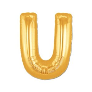 U Harf Folyo Balon Altın Renk  40 Inç