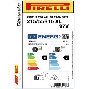 215/55r16 97v Xl Cinturato All Season A/s Sf2 Oto Dört Mevsim Lastiği ( Üretim : 2024 )
