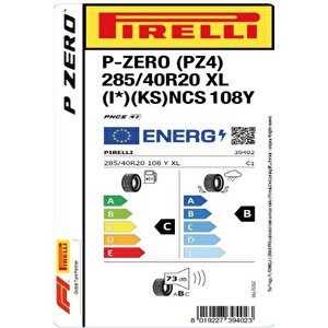 285/40r20 108y Xl P Zero (pz4)  (i*) (ks) Ncs Oto Yaz Lastiği ( Üretim : 2024 )