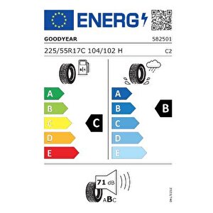 225/55 R17c 104/102h Efficientgrip Cargo 2 Oto Yaz Lastiği (üretim:2024)