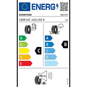 185r14c 102/100r Efficientgrip Cargo 2 Oto Yaz Lastiği (üretim: 2024)