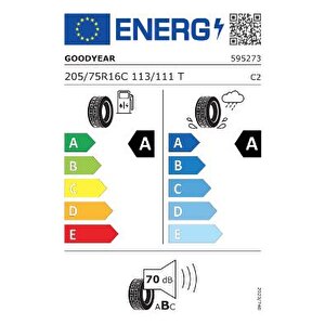 205/75 R16c 113/111t Efficientgrip Cargo 2 Oto Yaz Lastiği ( Üretim : 2024 )