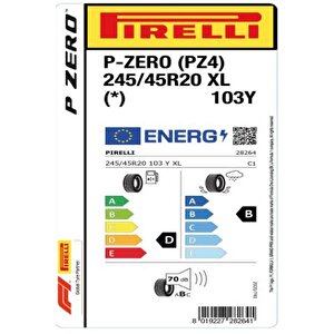 Pirelli 245/45 R20 103y Xl P Zero (pz4) * Oto Yaz Lastiği ( Üretim : 2024 )