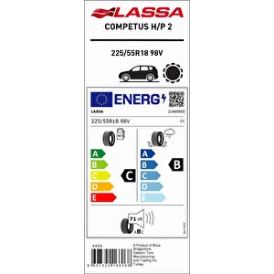 225/55 R18 98v Competus H/p 2 Oto Yaz Lastiği (üretim:2024)