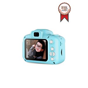 Torima Mavi Renk Sd Card Hediyeli 1080p Hd Çocuk Kamera Dijital Fotoğraf Makinesi 2.0 Inç Ekran