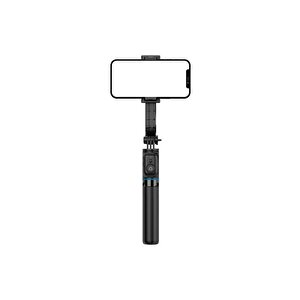 Torima C01 Çok Amaçlı Tripod Kumandalı Selfie Çubuğu Siyah