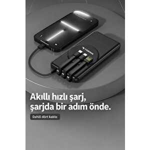 Torima Taşınabilir Batarya 10000 Mah Hızlı Şarj Dijital Göstergeli Magsafe Powerbank Trm-1014 Siyah