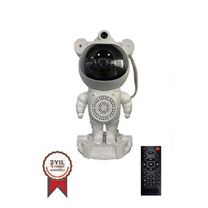 Torima Lw-66 Beyaz Astronot Kumandalı Bluetooth Hoparlör Müzik Çalar
